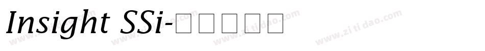 Insight SSi字体转换